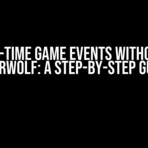 Get Real-Time Game Events Without Using Overwolf: A Step-by-Step Guide